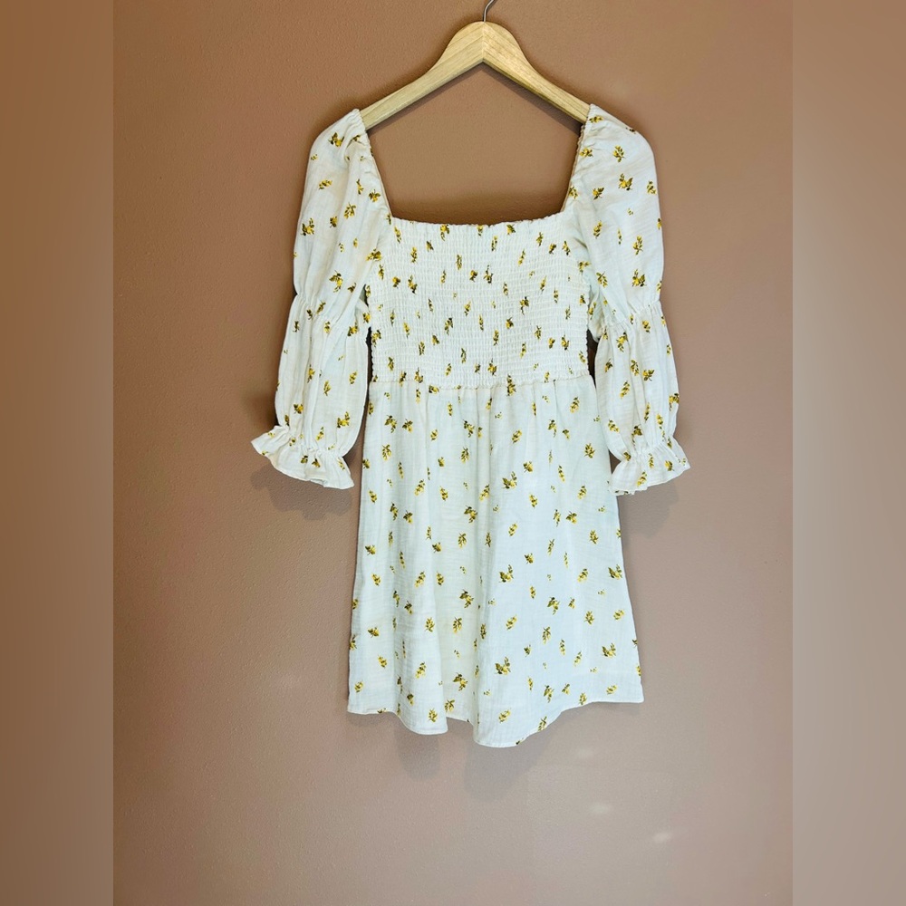 Kourt smocked mini dress